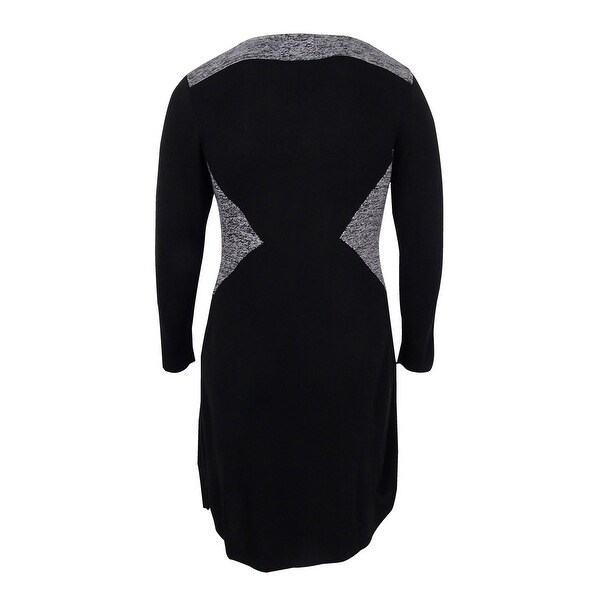 plus size black sweater dress