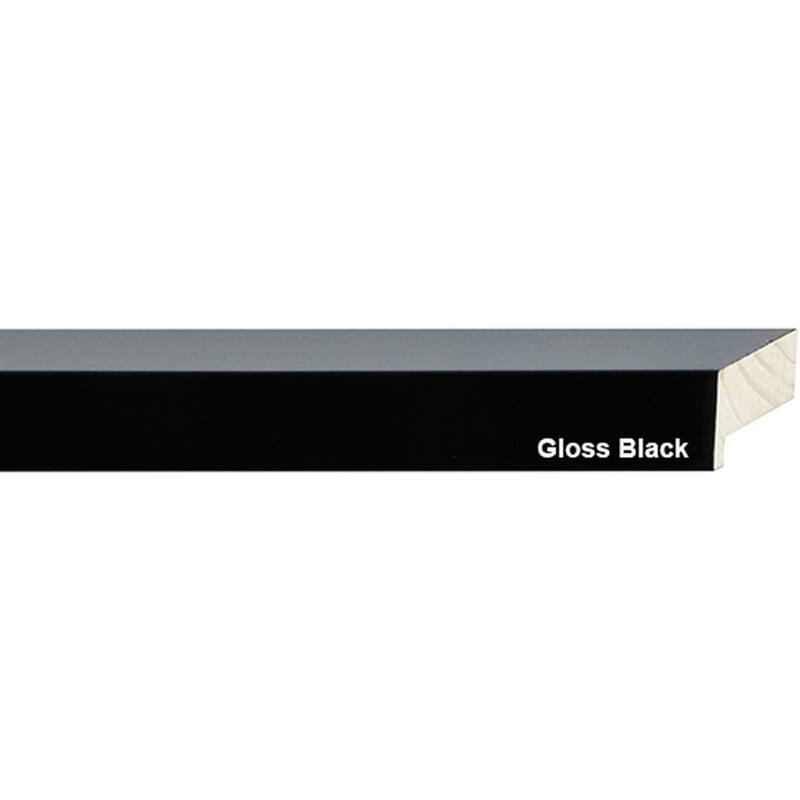 7x10 Shadow Box Frame Black | 1.625 inches Deep Real Wood Contemporary