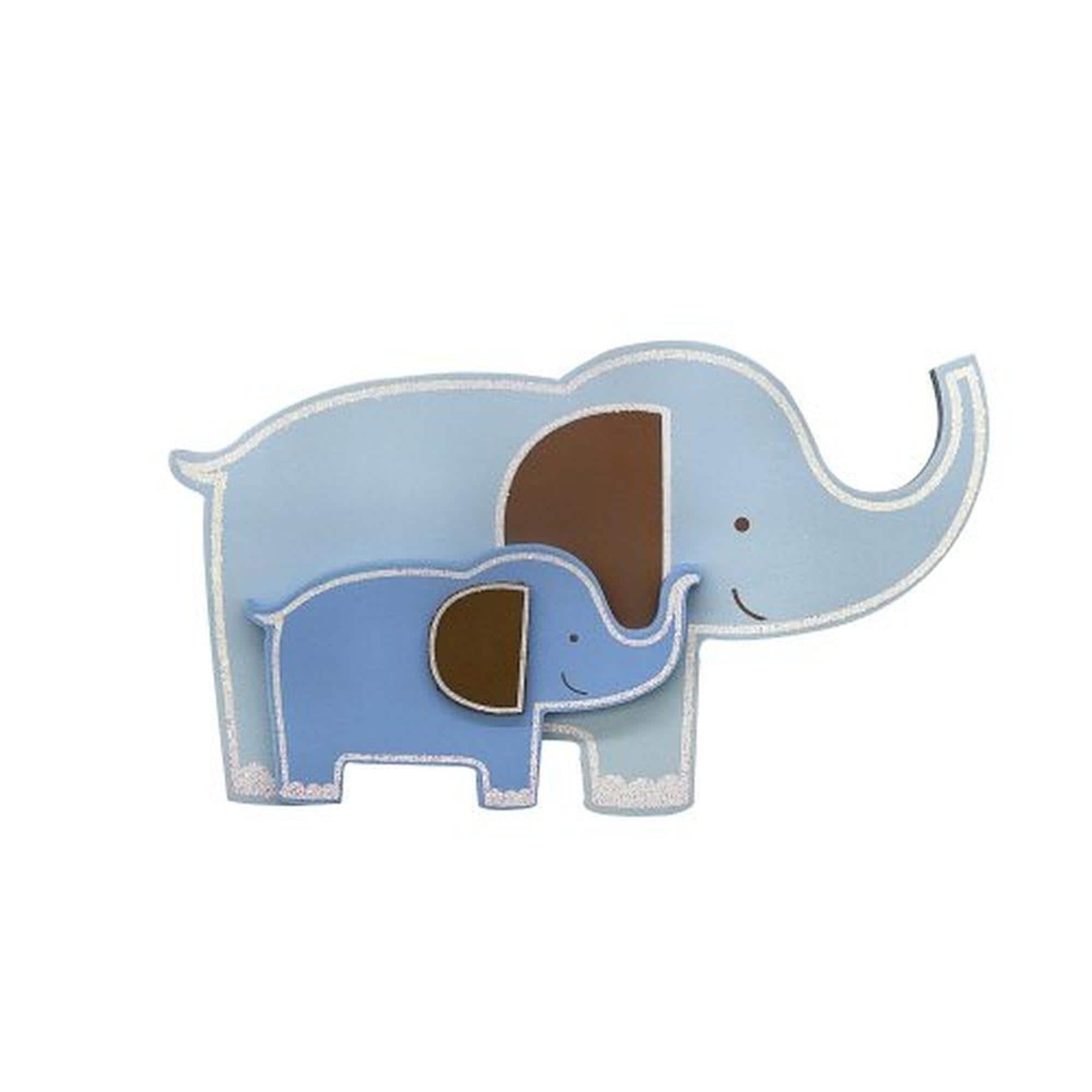 Shop Babies R Us Elephant Wall Decor Wooden Nursery Blue Multi