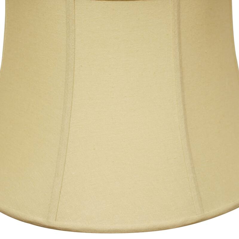 Shallow Drum Softback Lampshade with Washer Fitter, Tan