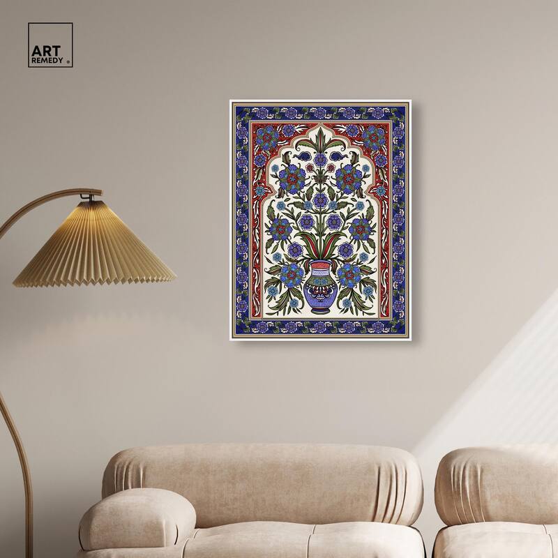 Royal Vase Bloom Canvas by Art Remedy