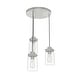 preview thumbnail 11 of 16, Hunter Devon Park 3-Light Round Cluster Pendant - Kitchen Island, Dining Room, Entry - Farmhouse, Rustic