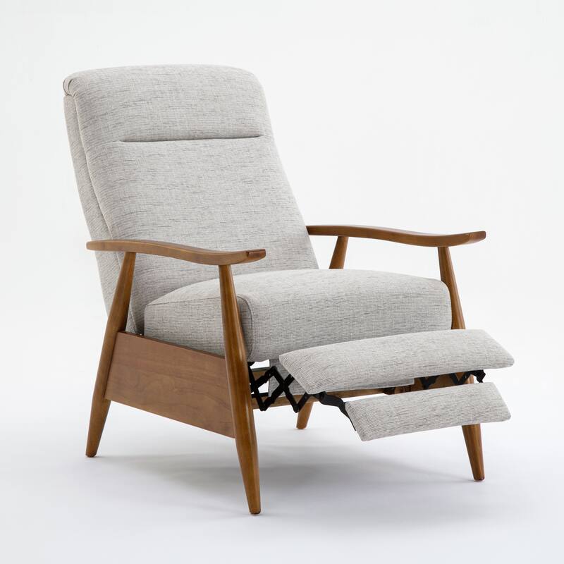 Taylor Wood Arm Push Back Recliner in Performance Fabric by Greyson Living