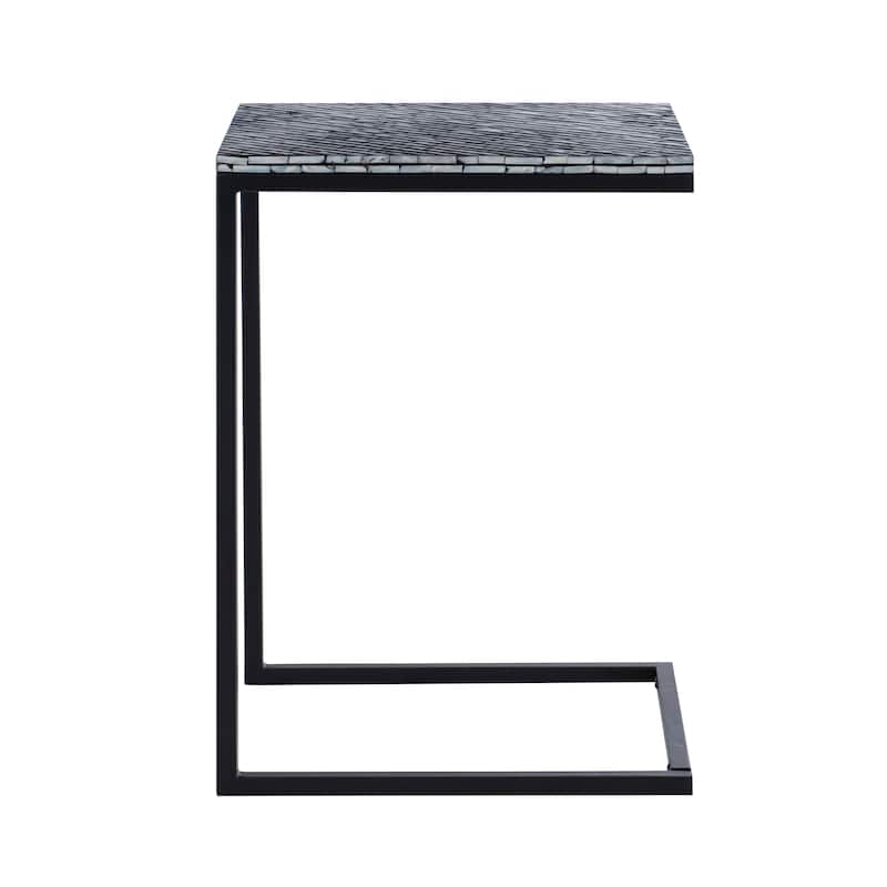 Shawnee Capiz Fish Mosaic Accent C Table