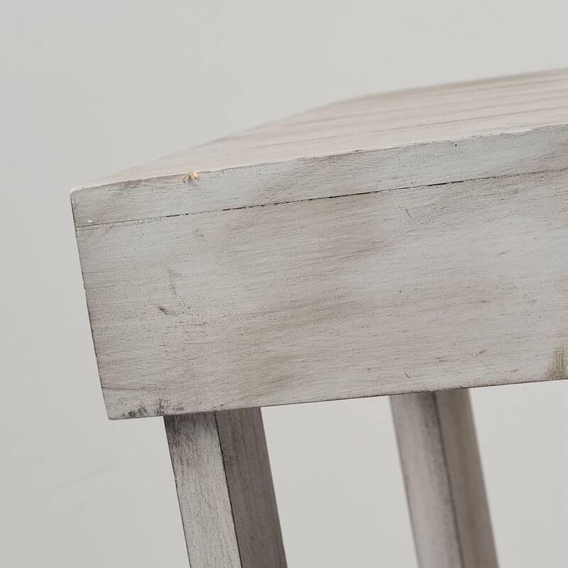 Modern Classic Blue/Grey Square Wooden Light End Table, Side Table