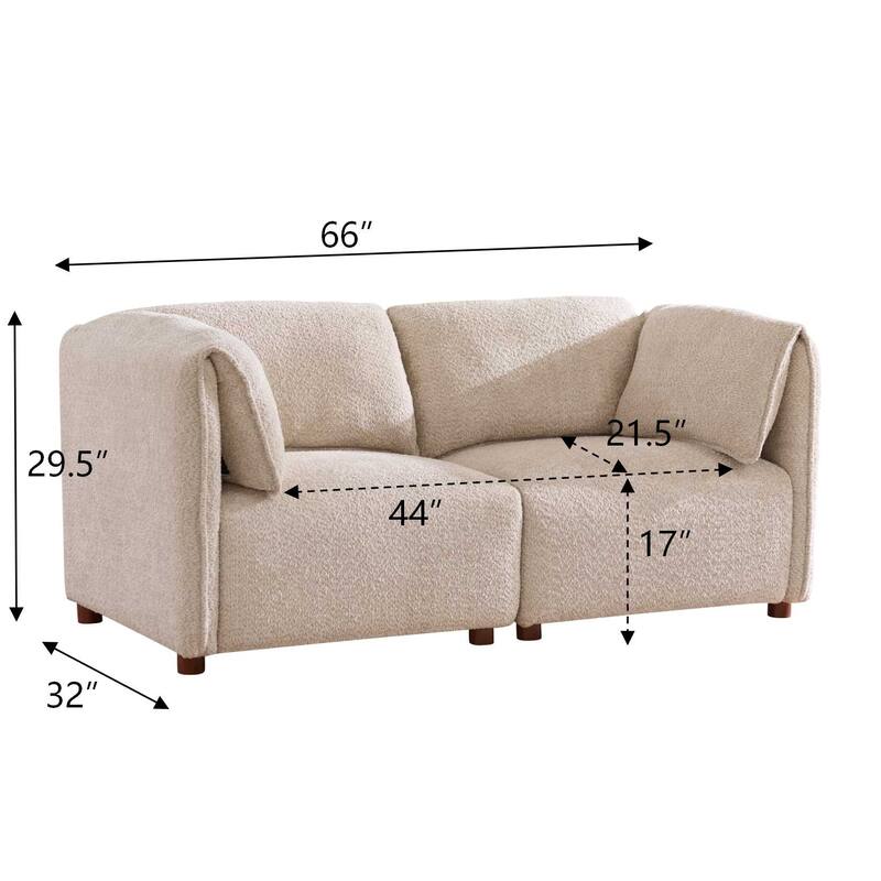 Christopher Knight Home - Modern Upholstered Sofa with Rubber Wood Frame