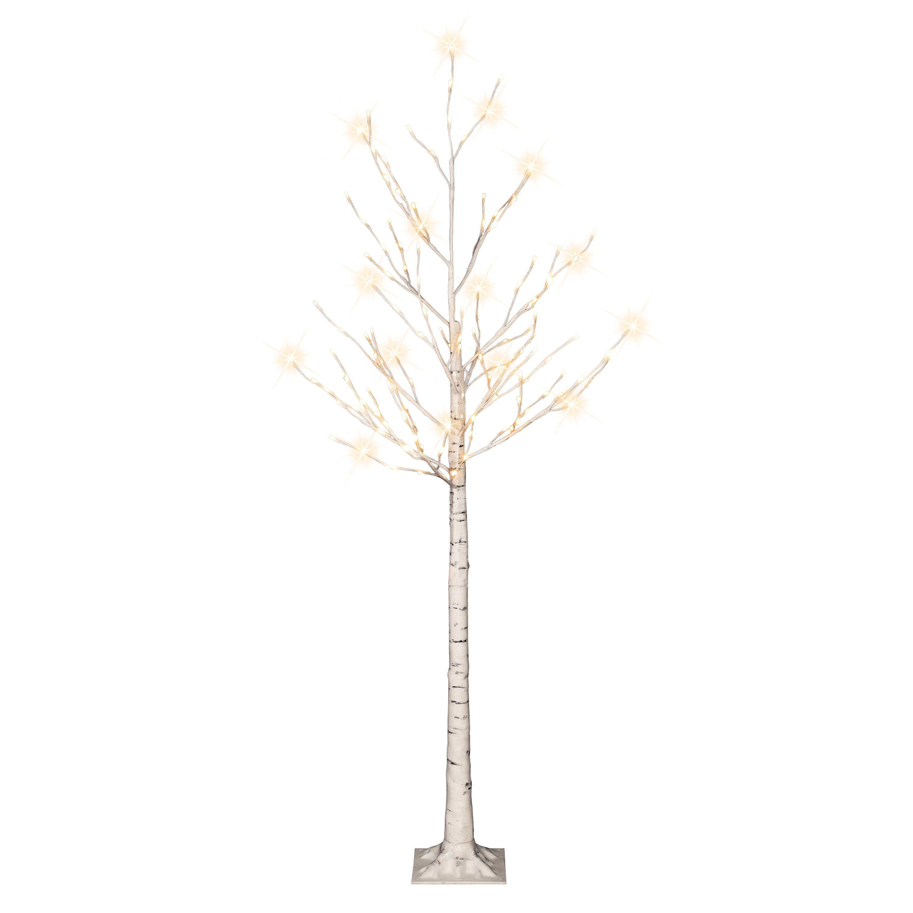 Puleo International 6 ft. Pre-Lit White Artificial Twig Tree