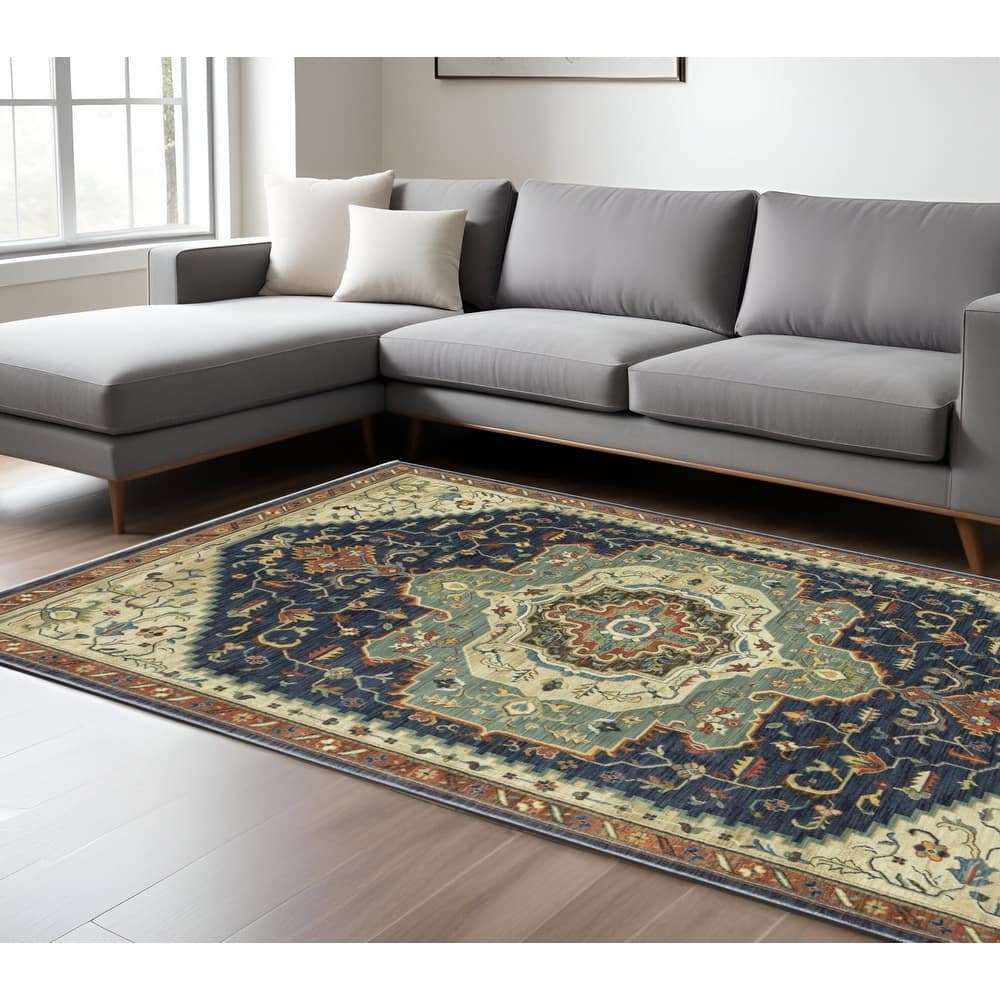 HomeRootsOriental Traditional Rectangle Area Rug