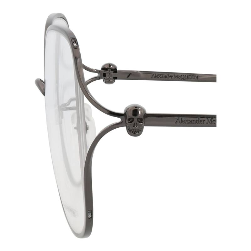 Alexander McQueen Square-Frame Metal Optical Frames