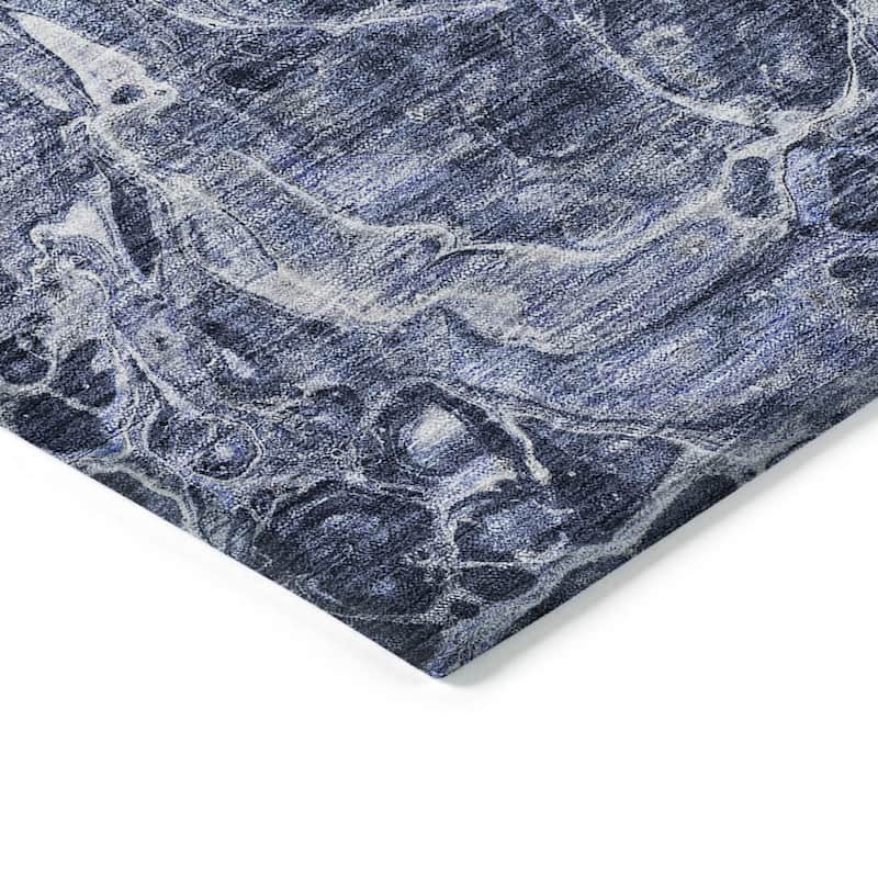HomeRoots Abstract Transitional Rectangle Outdoor Rug