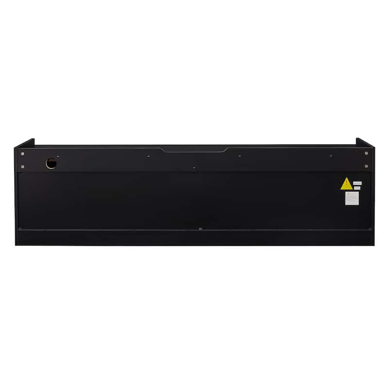 LED TV Stand for TVs up to 80" Wood TV Console with 4 Storage Drawer Media Console Table with Built-in Charging Ports