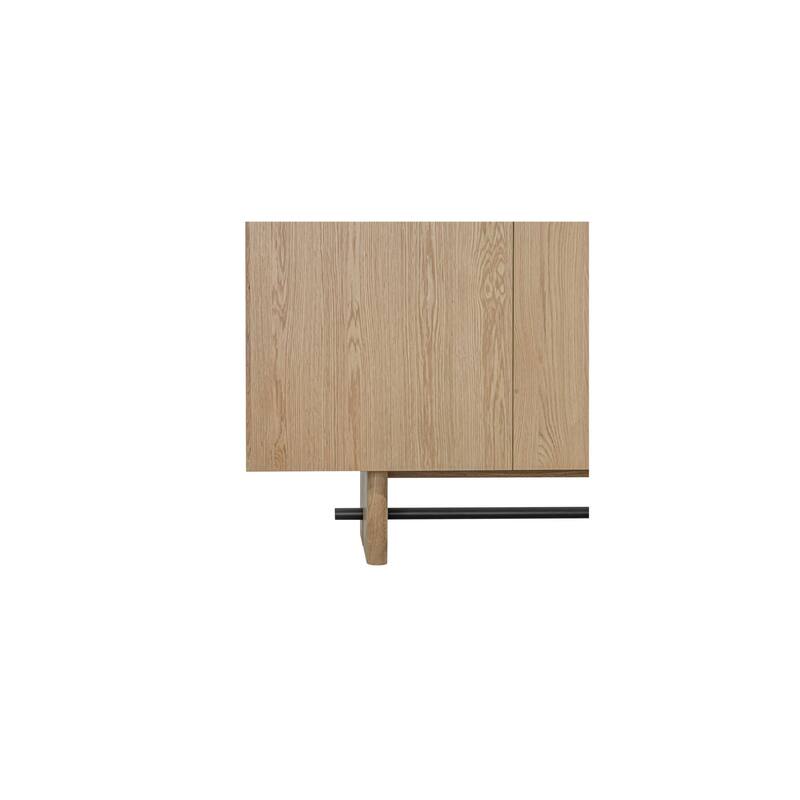 Title: NADAAL STUDIOS Thornefield Sideboard, Minimalist Solid Oak with Rounded Edges, Natural