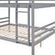 preview thumbnail 33 of 41, Full over Full Wooden Bunk Bed,High Guardrail,Ladder,Kids Teens,Dorm