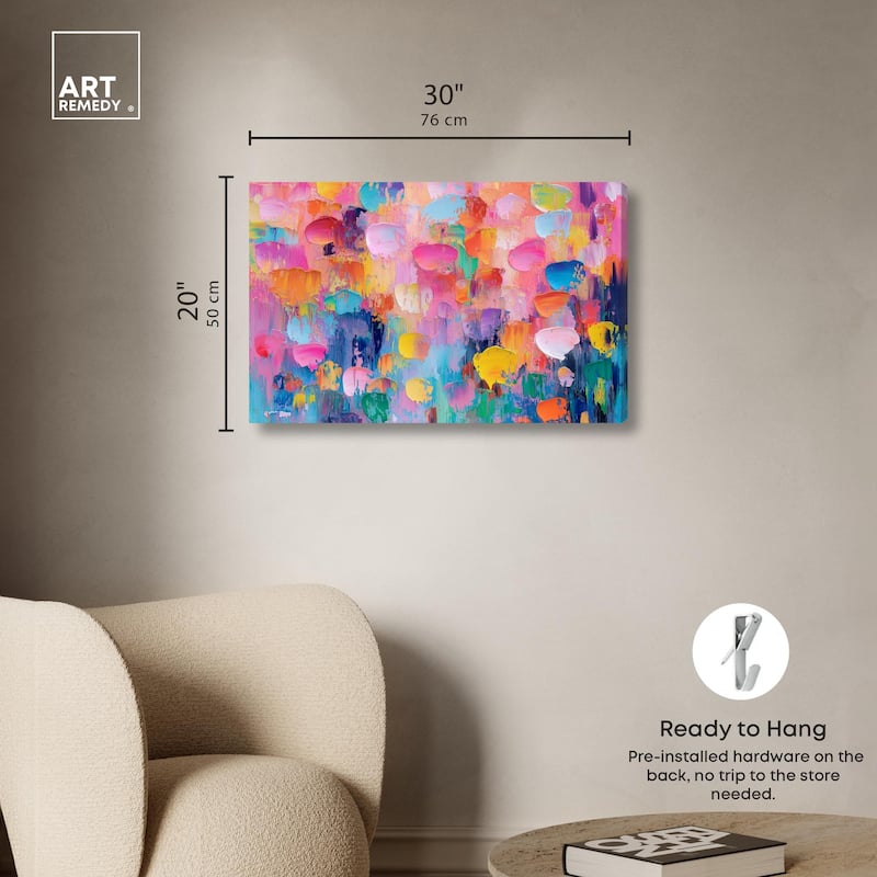 Jubilee of Colors Canvas by Art Remedy, Gallery Wrapped