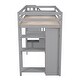 preview thumbnail 34 of 55, Multifunctional Design Loft Bed with Desk, Storage Stairs and Shelves, Efficient space, Twin Size