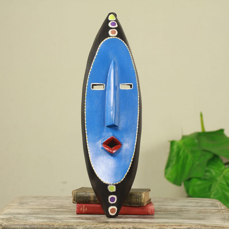Handmade Osramo Wood Mask (Ghana)