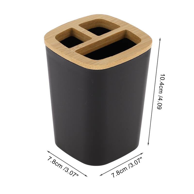 1 Pcs Women Reusable Toothbrush Holder for Bathroom - Black