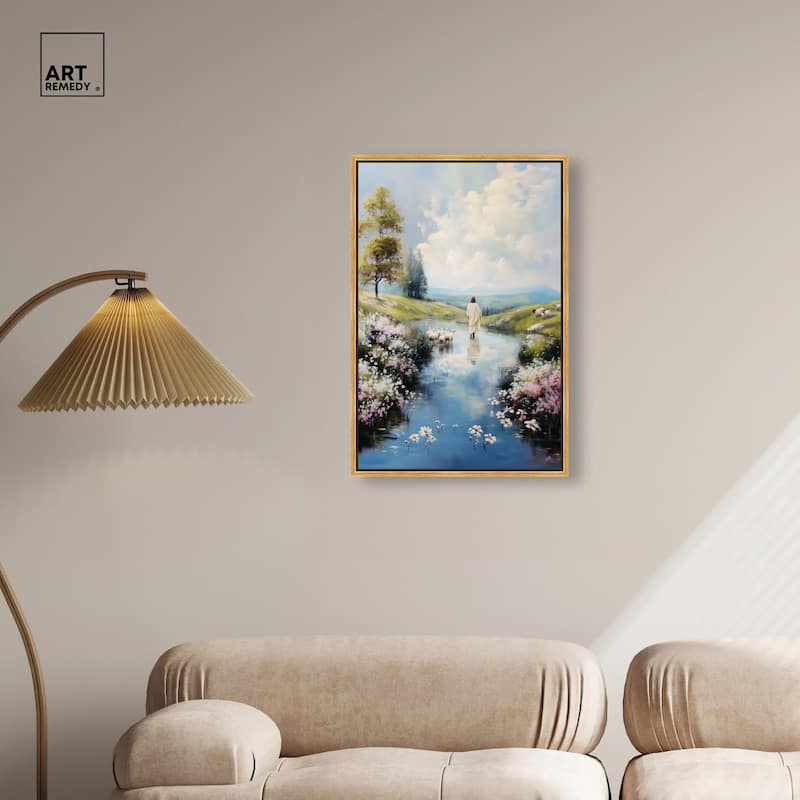 Caretaker's Calm Crossing I Canvas by Art Remedy