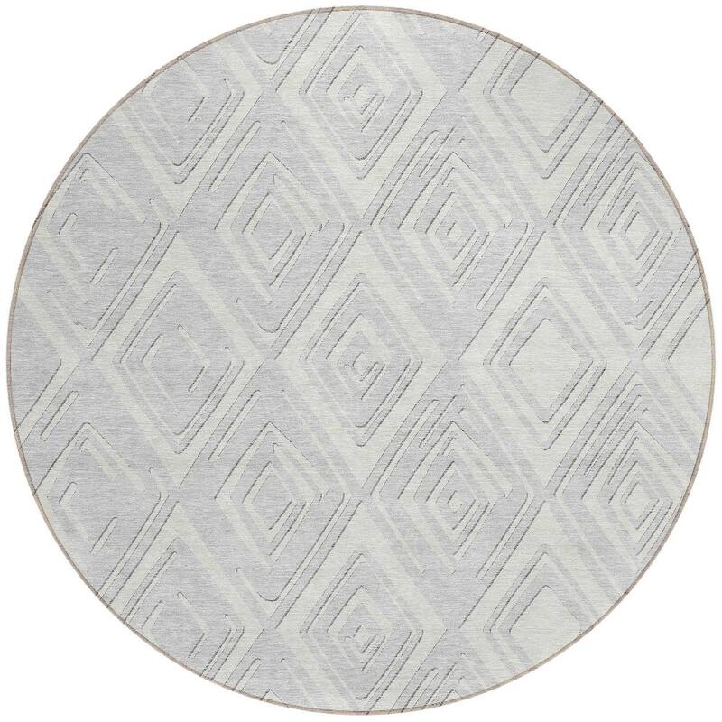 HomeRoots Geometric Transitional Rectangle Outdoor Rug