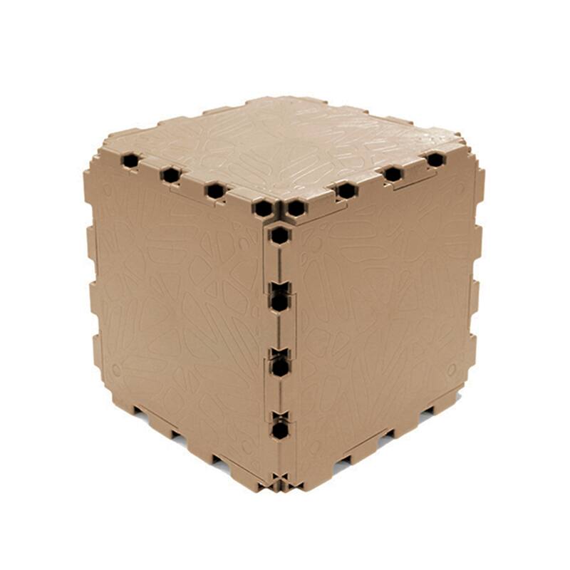 Zen Modular Cube – 10-Cube Set -  Solid Structural Blocks for Furniture & Décor|Beige