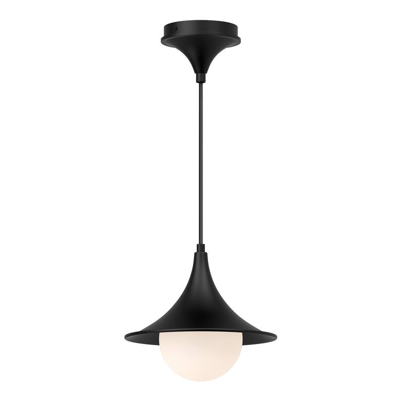 Alora Lighting PD525009OP Fuji 10" Wide Mini Pendant with Opal Glass