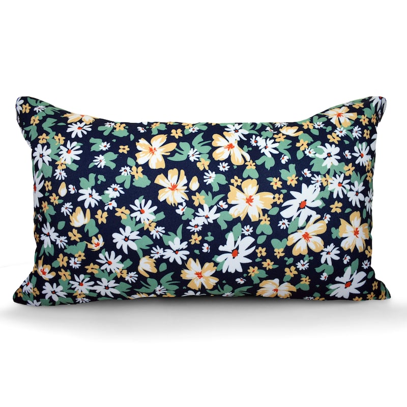 Decorative Indoor/Outdoor Weatherproof Throw Pillows with Inserts for Your Patio Furniture, Chairs, Indoor Décor - 12x20 Inches