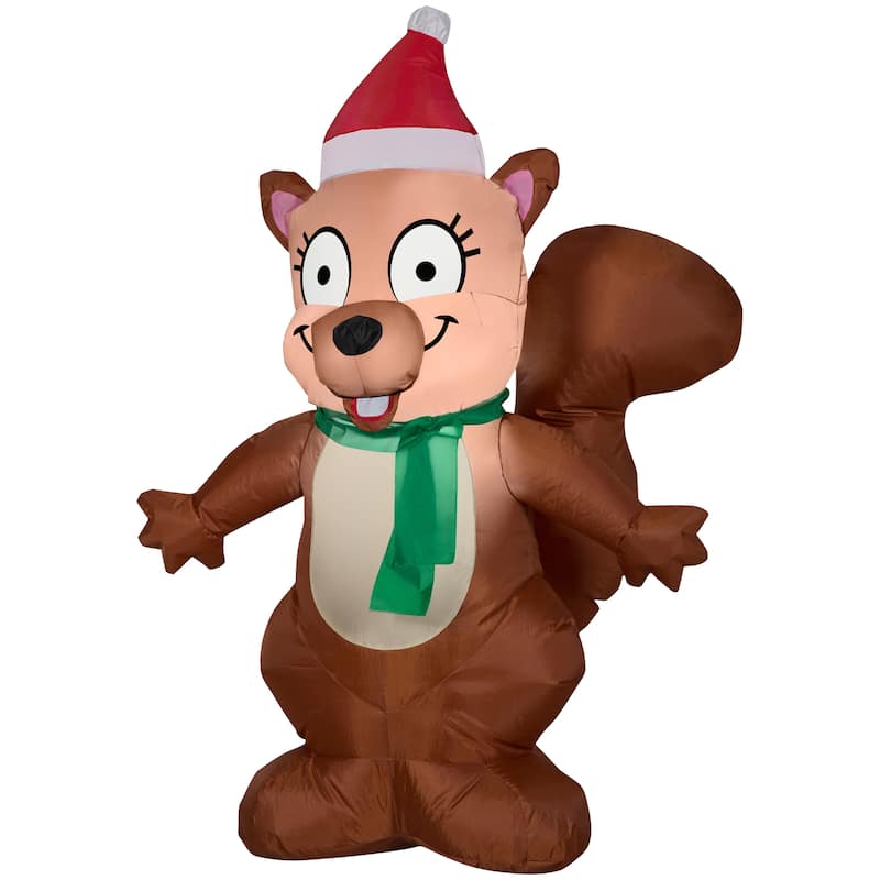 Gemmy Christmas Inflatable Squirrel, 3.5 ft Tall