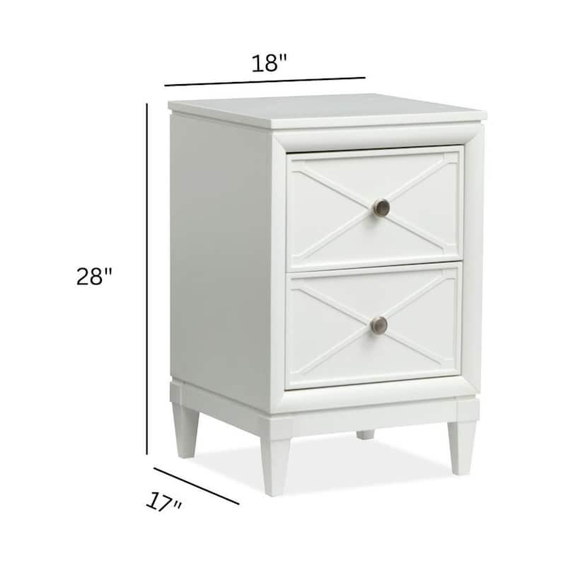 Magnussen Home Springhouse Whisper White Drawer Nightstand