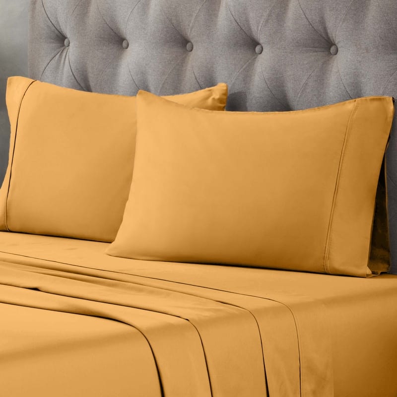 Superior Egyptian Cotton 400 Thread Count Solid Deep Pocket Bed Sheet Set