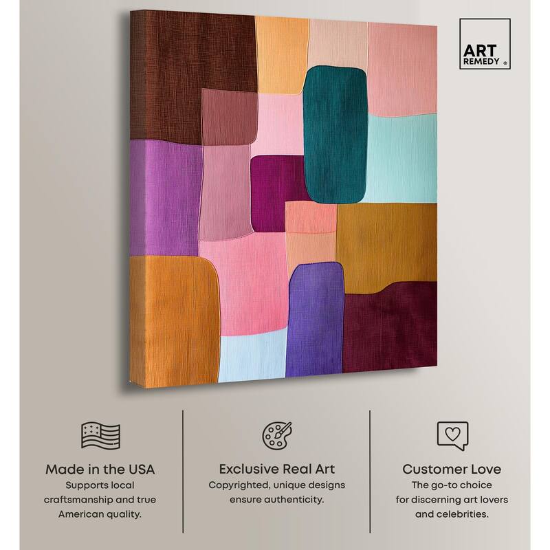 Color Block Cadence II Canvas by Art Remedy, Gallery Wrapped