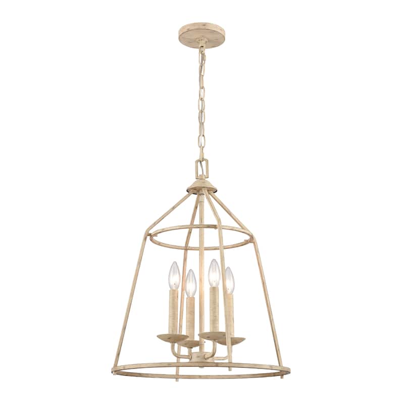 Elk Home Ellisville Antique Cream Finish 4 Light Chandelier