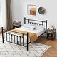 preview thumbnail 13 of 27, Taomika 3-Pieces Modern Bedroom Sets with Black Bed Frame