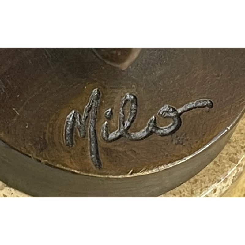 Original Milo Multi Color Patina Jump Rope Girl Bronze Sculpture By Milo Statue