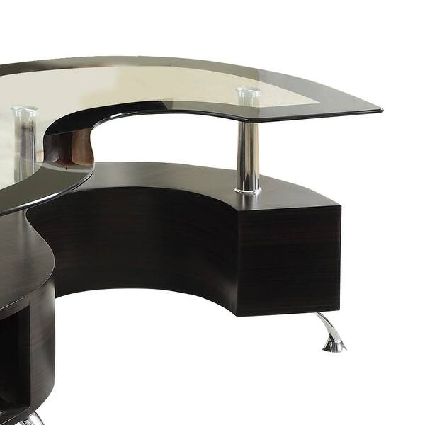 S Shaped Glass Coffee Table : 288 Contemporary S Shape Coffee Table - Hillsdale marsala round coffee table.