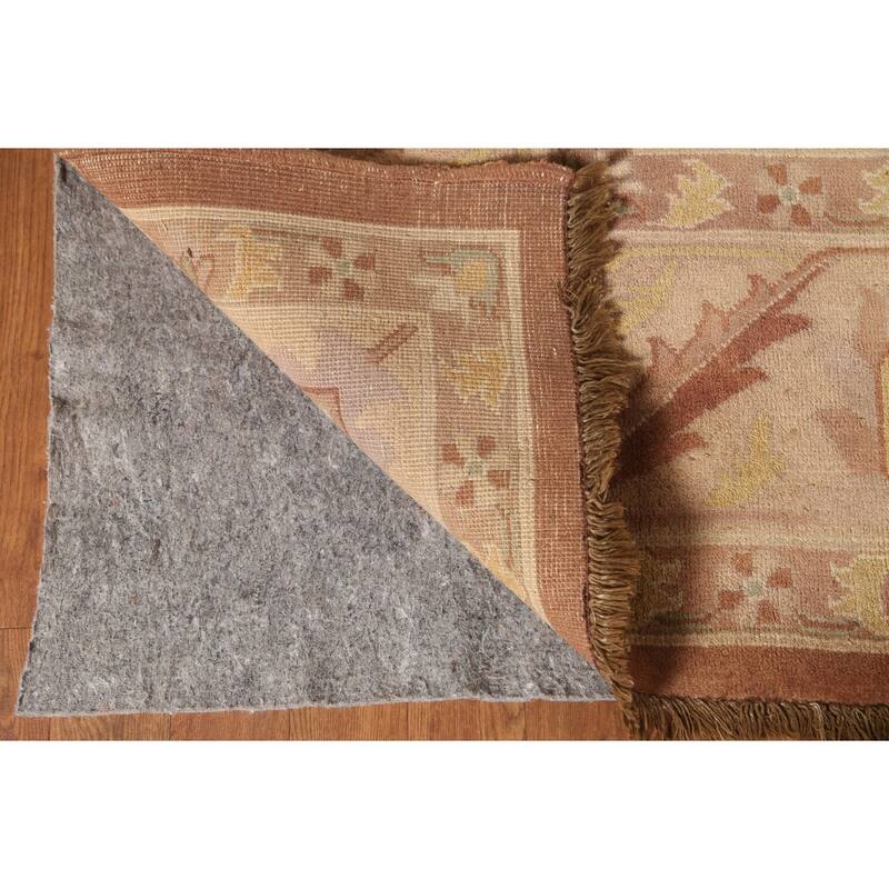 Traditional Floral Agra Indian Area Rug Handmade Wool Carpet - 9'3"x 12'4"