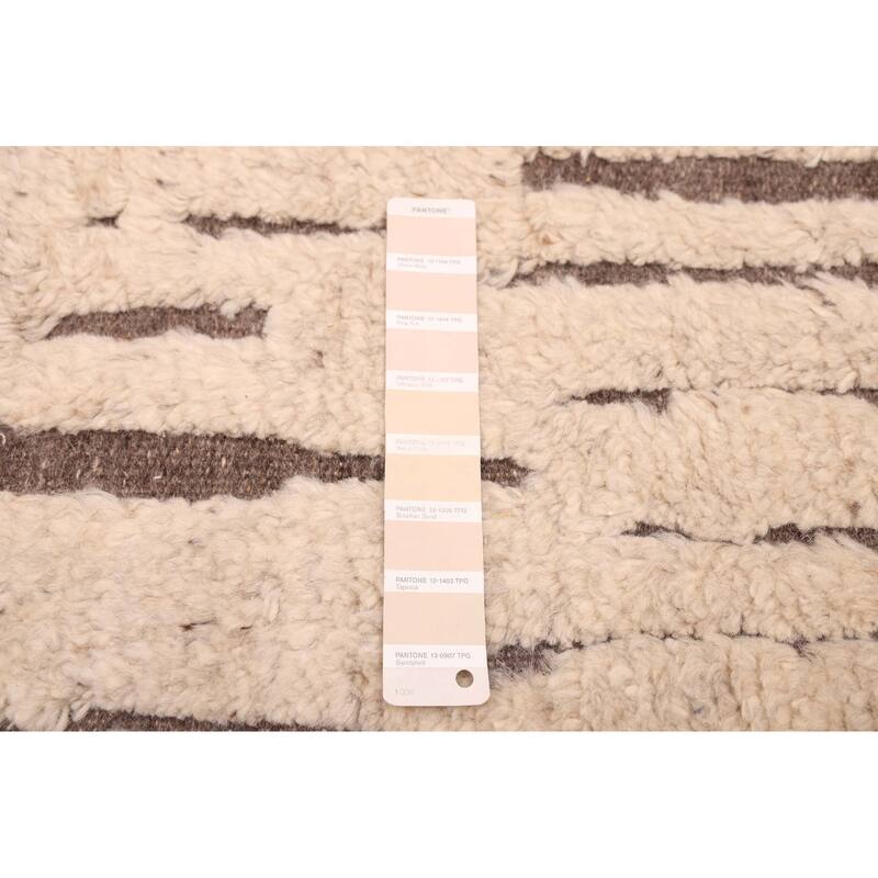 ECARPETGALLERY Hand-knotted Tangier Beige Wool Rug - 5'5 x 7'7
