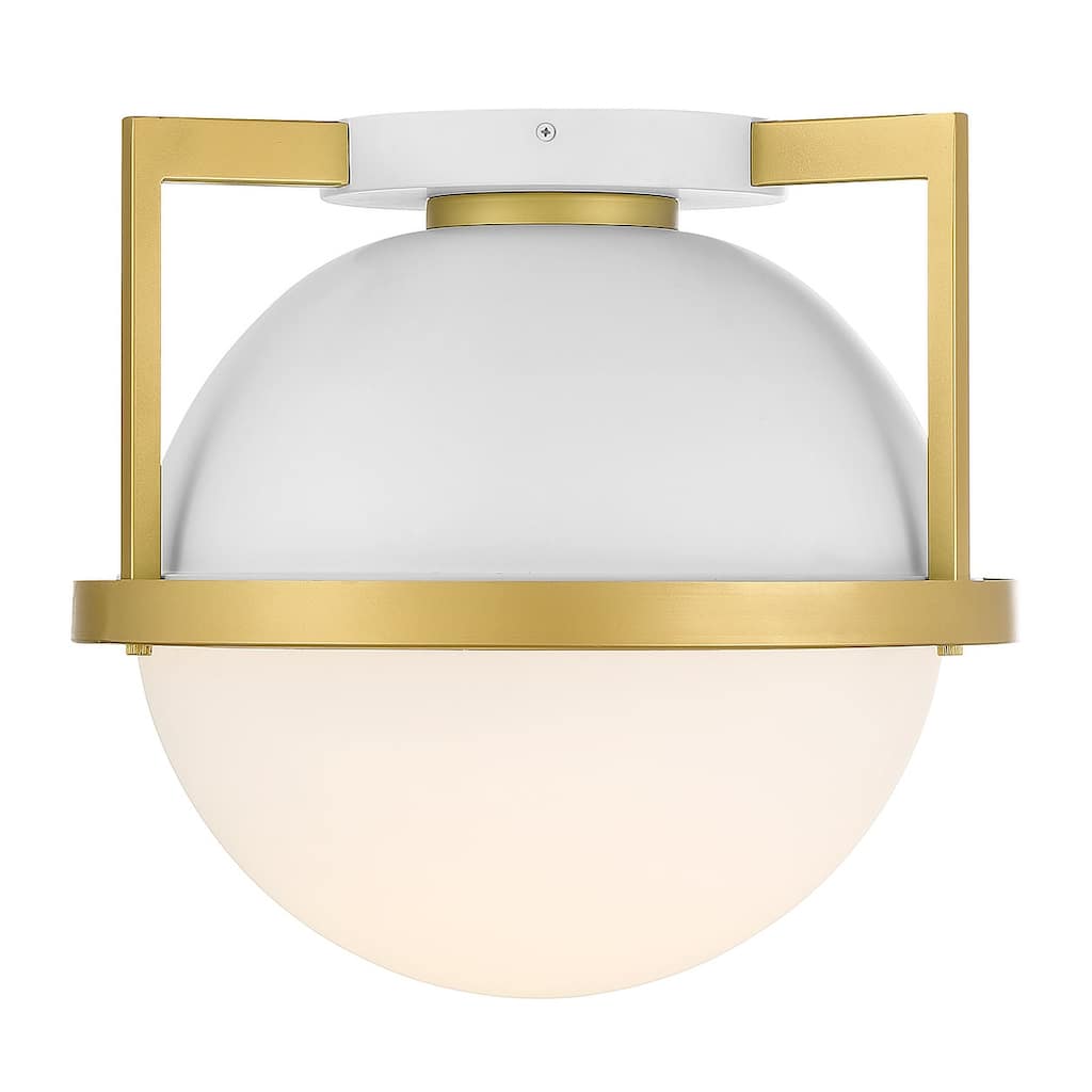 Savoy House 6-4602-1 Carlysle 15" Wide Flush Mount Globe Ceiling