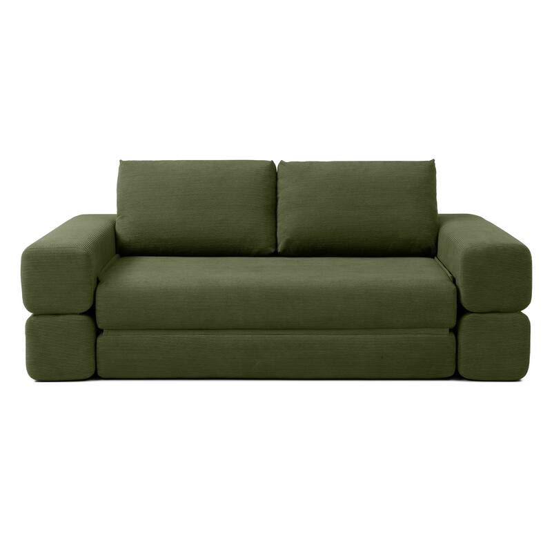 Multi-Functional Folding Sofa Bed Convertible Floor Sofa Couch Lounge Sofa Sleeper Sofa Couch with Pillows