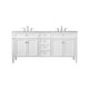 preview thumbnail 4 of 8, Elegant Lighting VF12572D Park Avenue 72" Free Standing Double Basin White - Colored