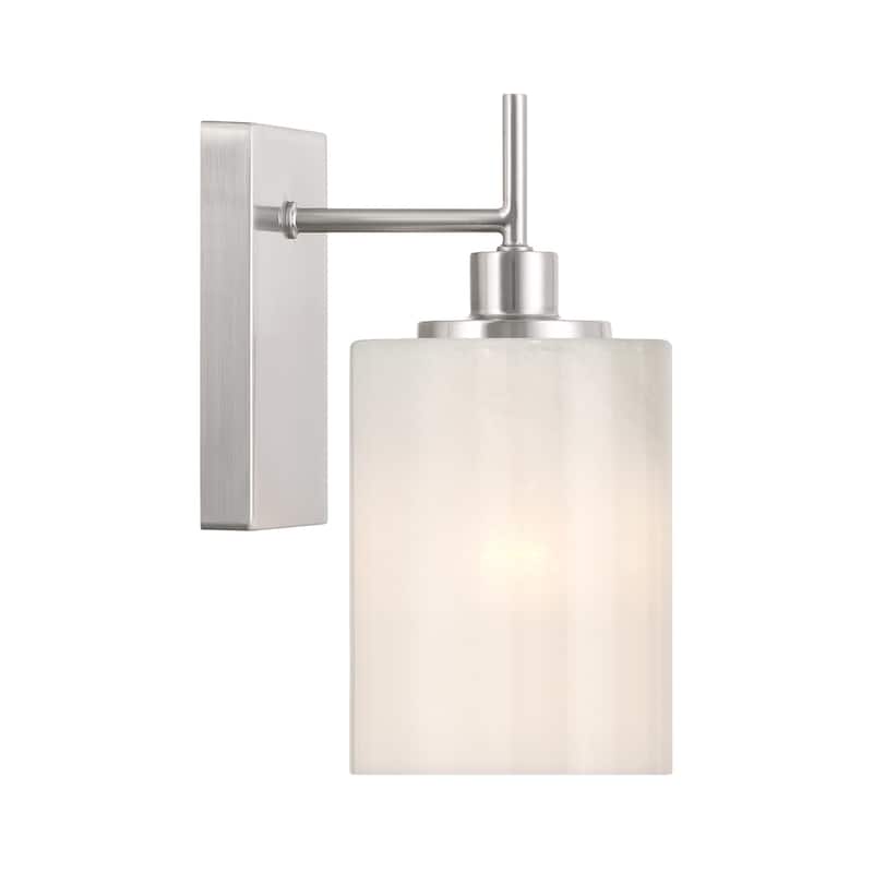 Bellevue SHWS70994 Meridian 10" Tall Bathroom Sconce with Strié Glass