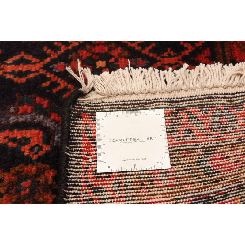 ECARPETGALLERY Hand-knotted Andelz Navy Wool Rug - 3'9 x 11'10