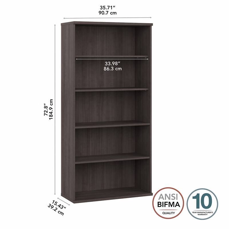 Studio A Tall 5 Shelf Bookcase by Bush Business Furniture