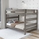 preview thumbnail 9 of 19, Max and Lily 3 Piece Set - Farmhouse Queen over Queen Bunk Bed with Mattresses Driftwood