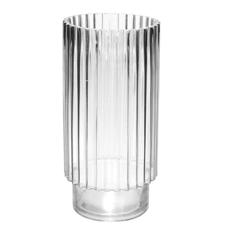 Ribbed Cylinder Vase