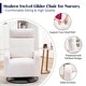 preview thumbnail 10 of 84, HOMYKA Swivel Glider Rocker Accent Chair for Nursery with Side Pocket