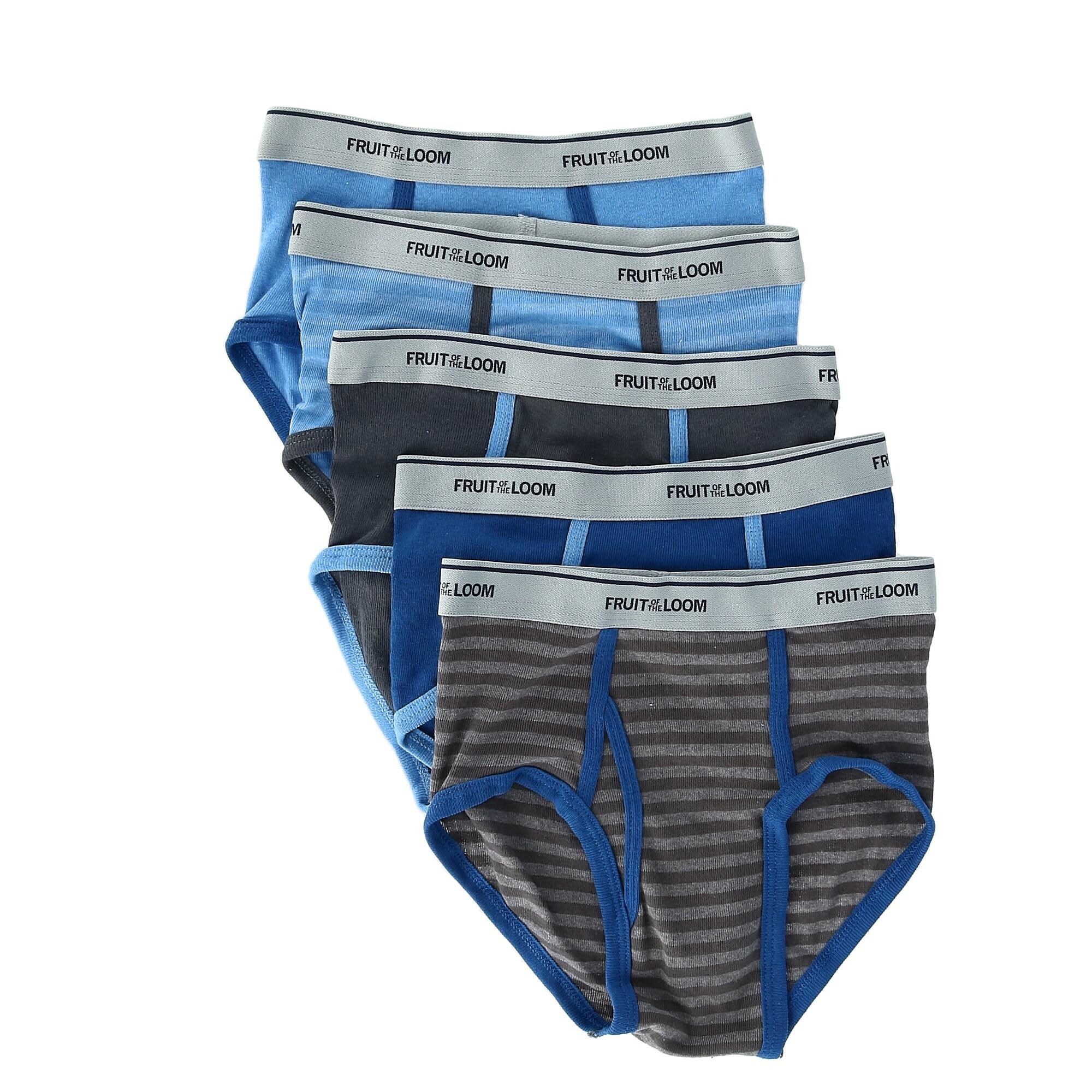 Shop Fruit Of The Loom Boy S Fashion Briefs Underwear 5 Pack