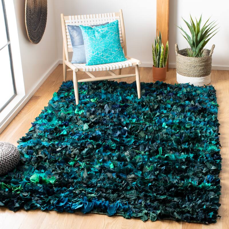 SAFAVIEH Handmade Rio Shag Chihoko 3.5-inch Extra Thick Decorative Rug