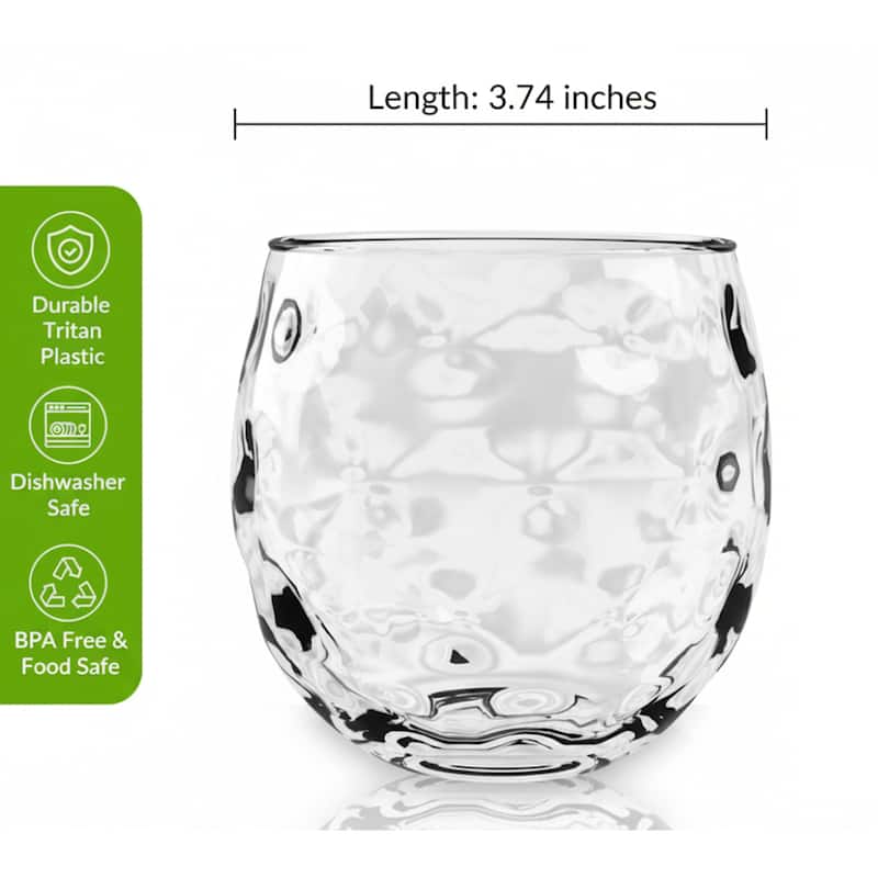 Chill Roly Stemless New MS, Clear, Set of 6 Drinkware