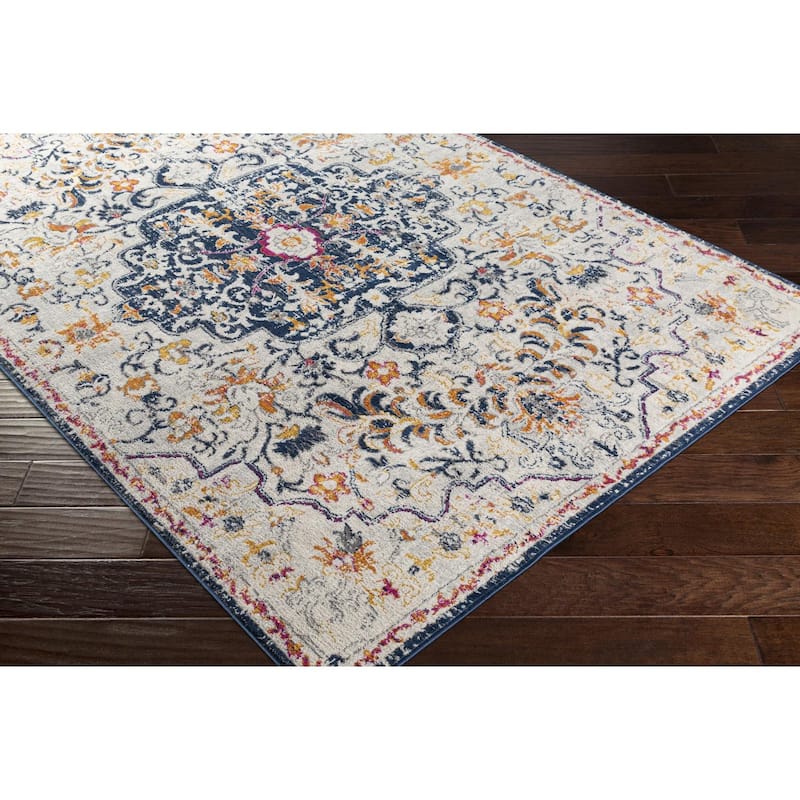Livabliss Vintage Floransa Medallion Area Rug