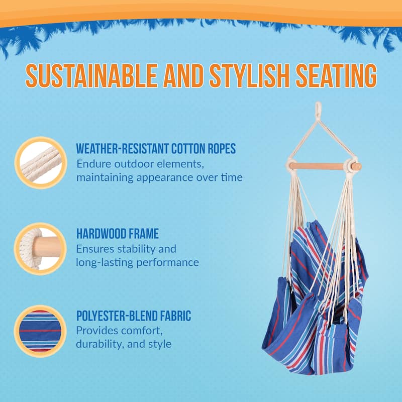 Island Retreat Boho Breeze Swinging Bungalow Chair